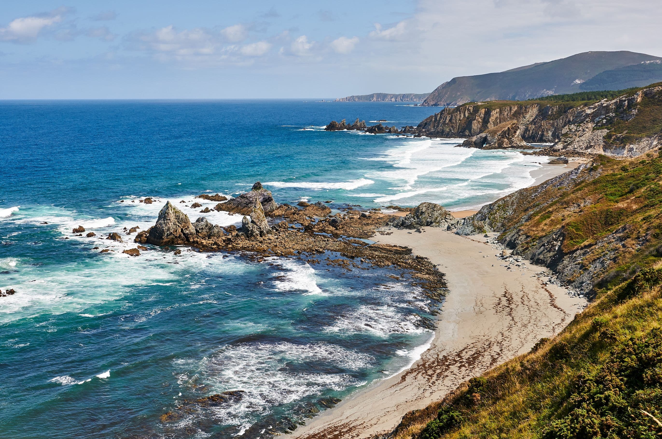 Costa da Morte - die wilde, felsige Küste mit zahlreichen Buchten und Klippen. 
