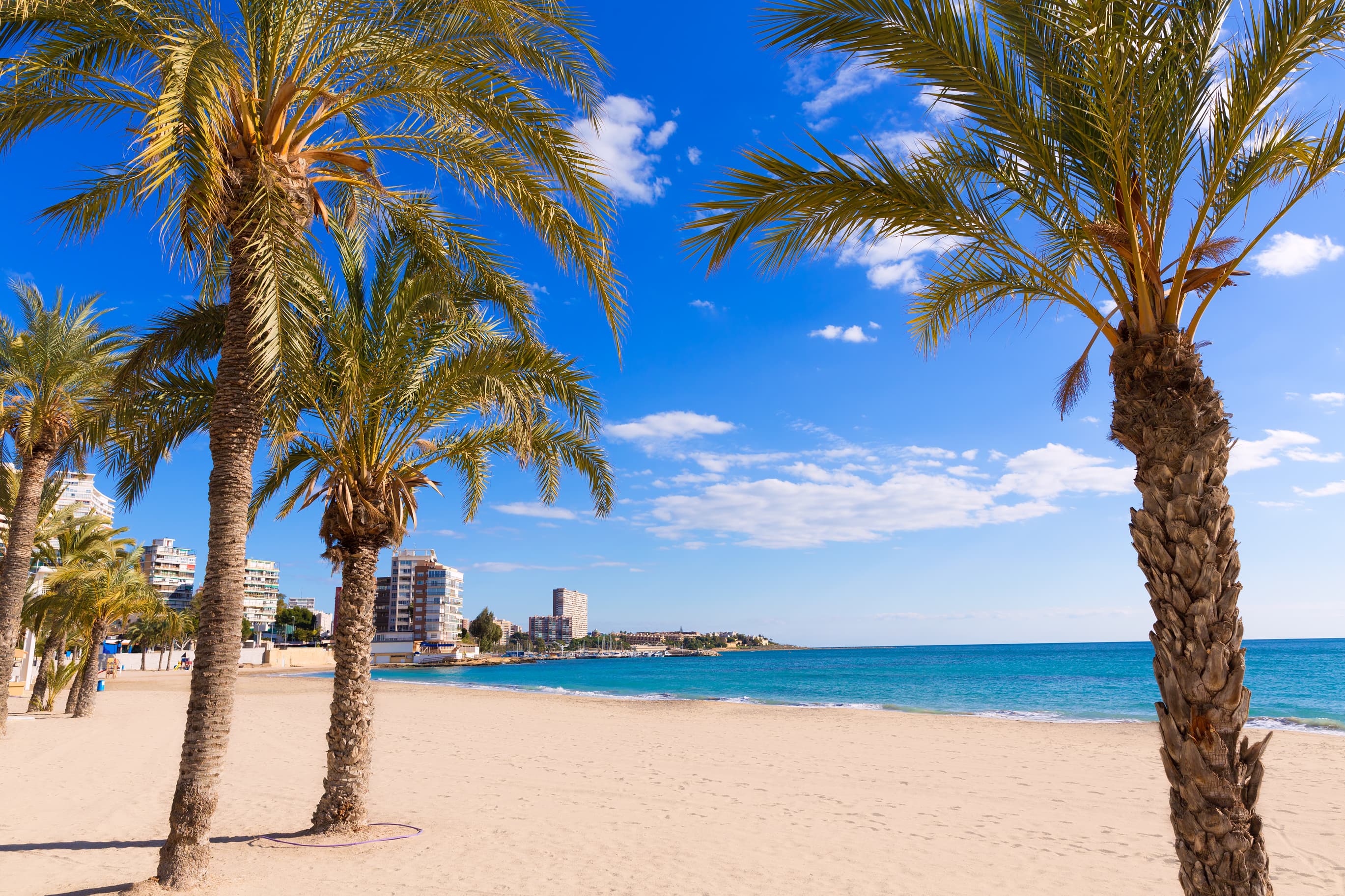 Der San Juan Strand in Alicante.