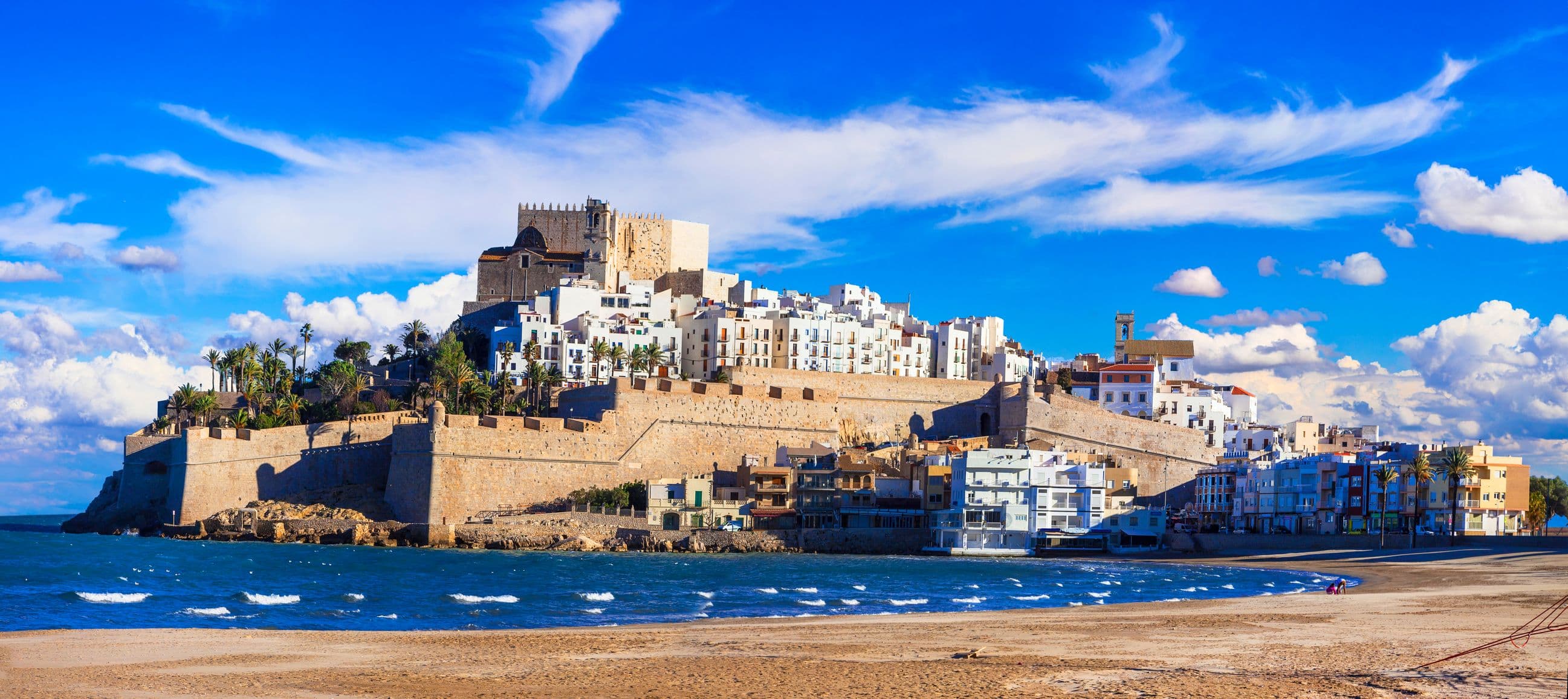 Eindrucksvolles Peniscola - Insel mit Schloss und Strand