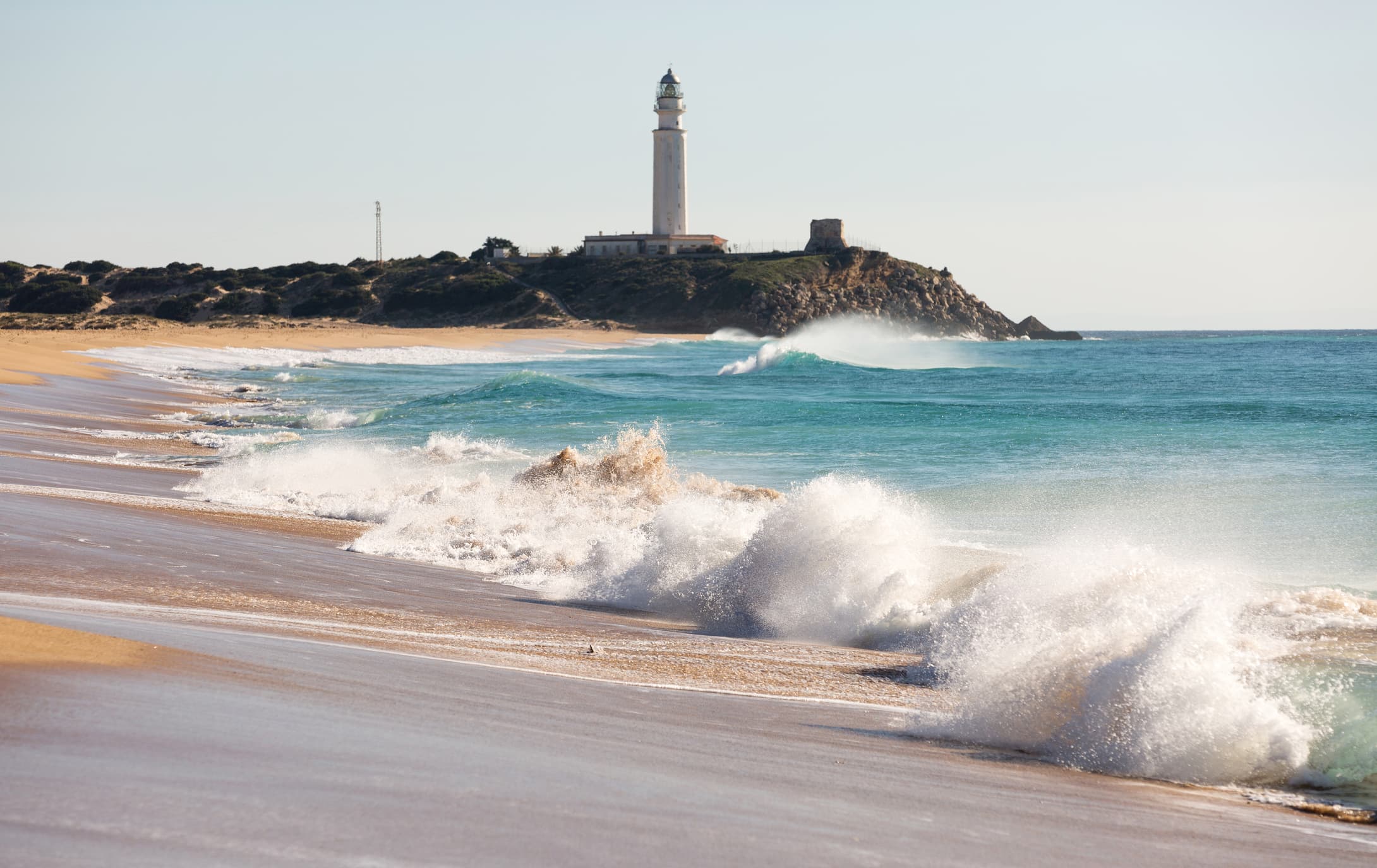 Costa de la Luz - Schöner Blick auf den Leuchtturm.