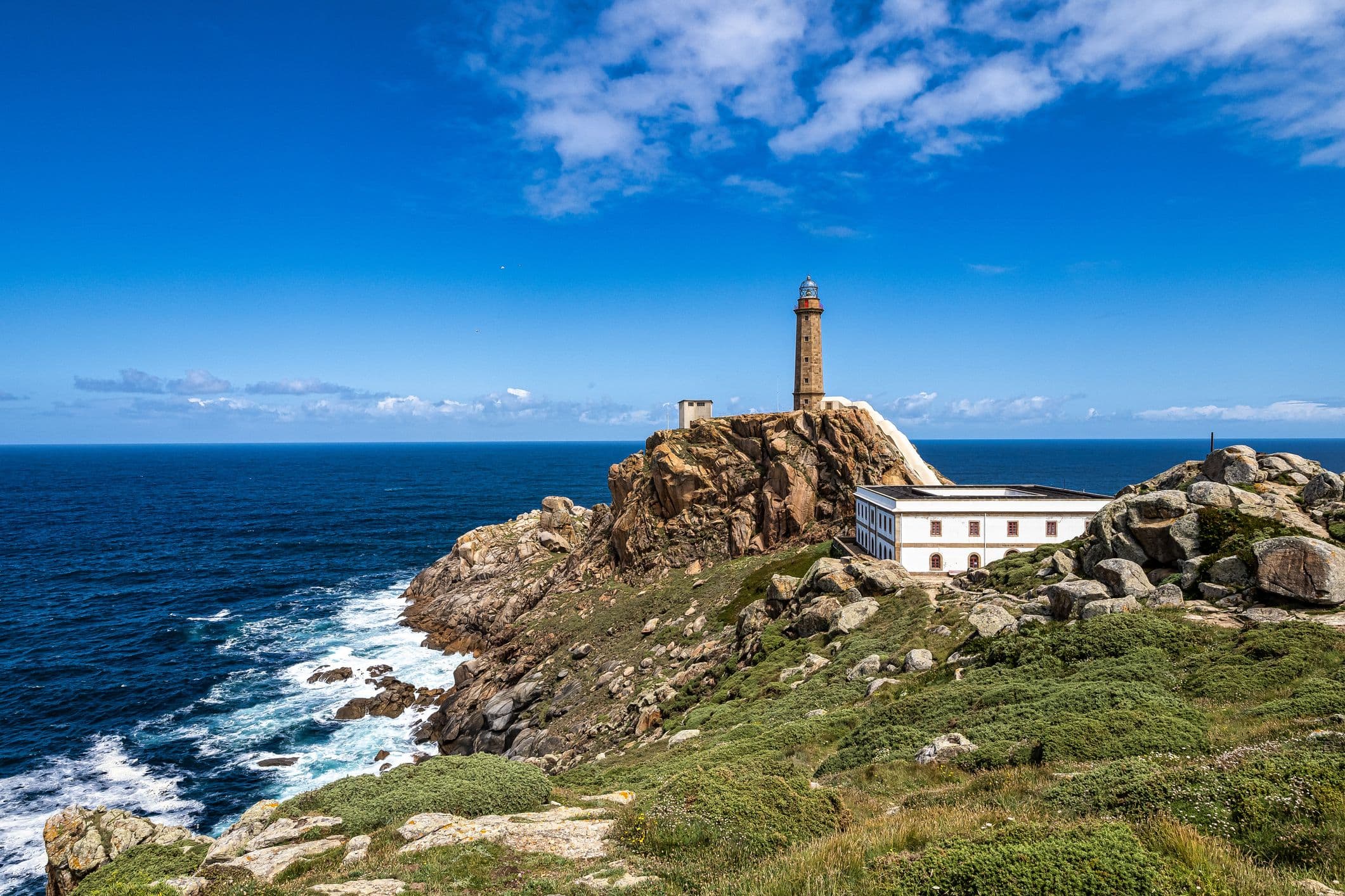 Cabo Vilan - Leuchtturm von Cabo Vilan bei Camarinas in Galicien Spain