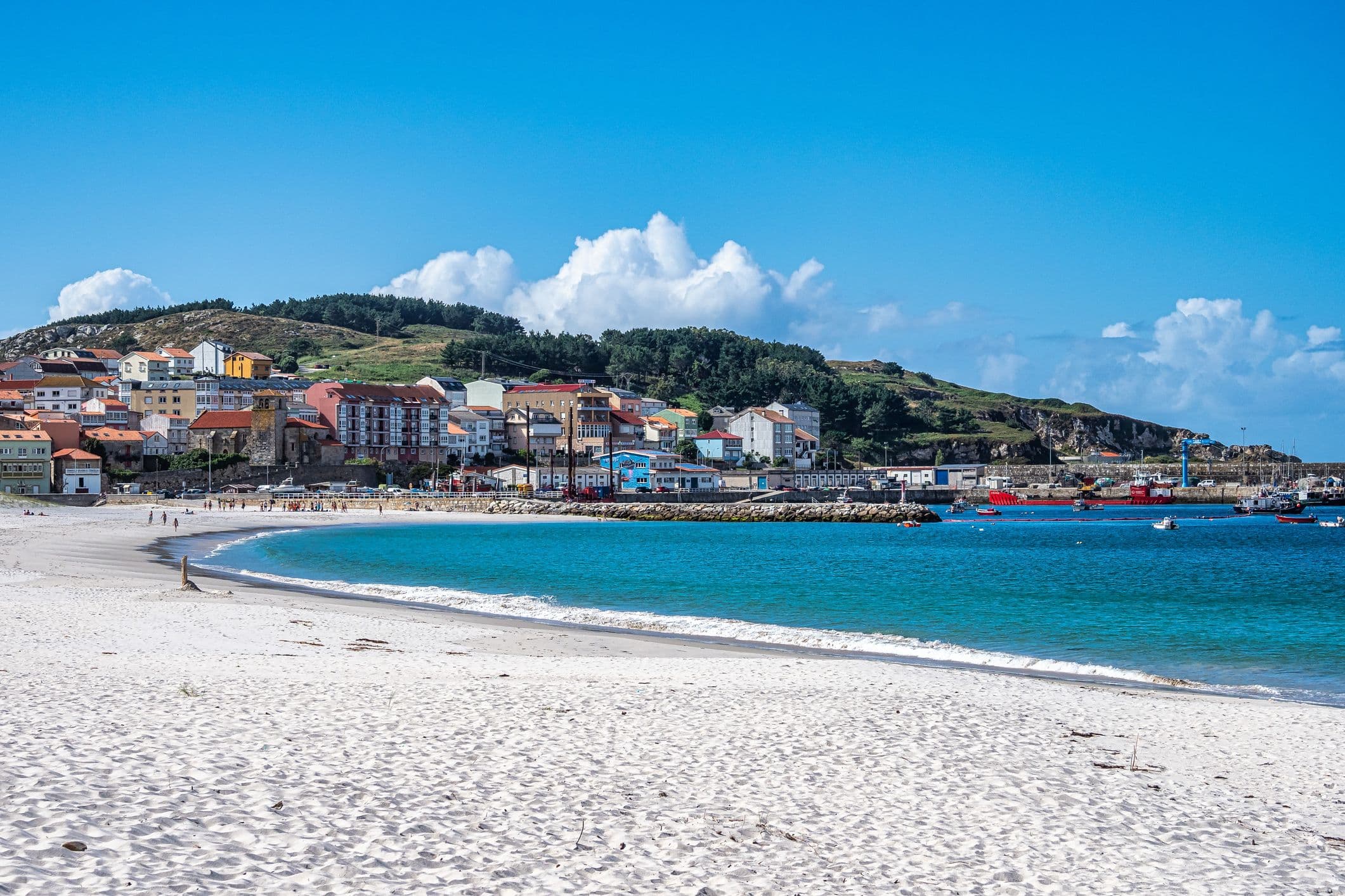 Praia de Laxe - der größte Stadtstrand an der Costa da Morte. 