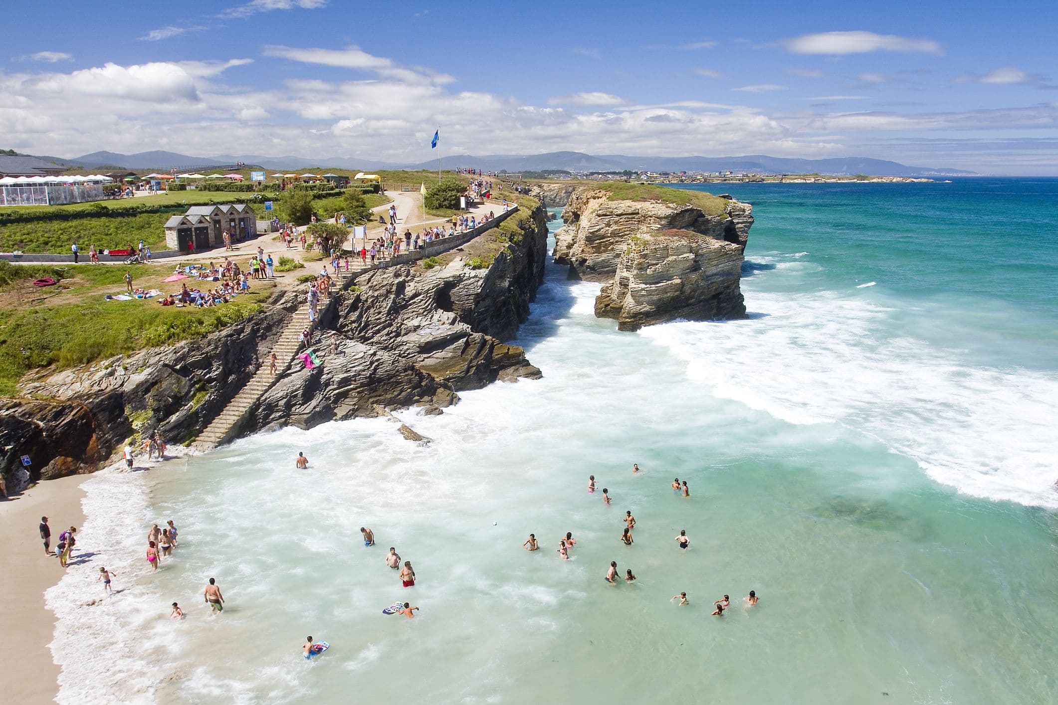 As Catedrais Ribadeo - Naturdenkmal mit beeindruckenden Felsformationen, die wie Kathedralen oder Kapellen aussehen