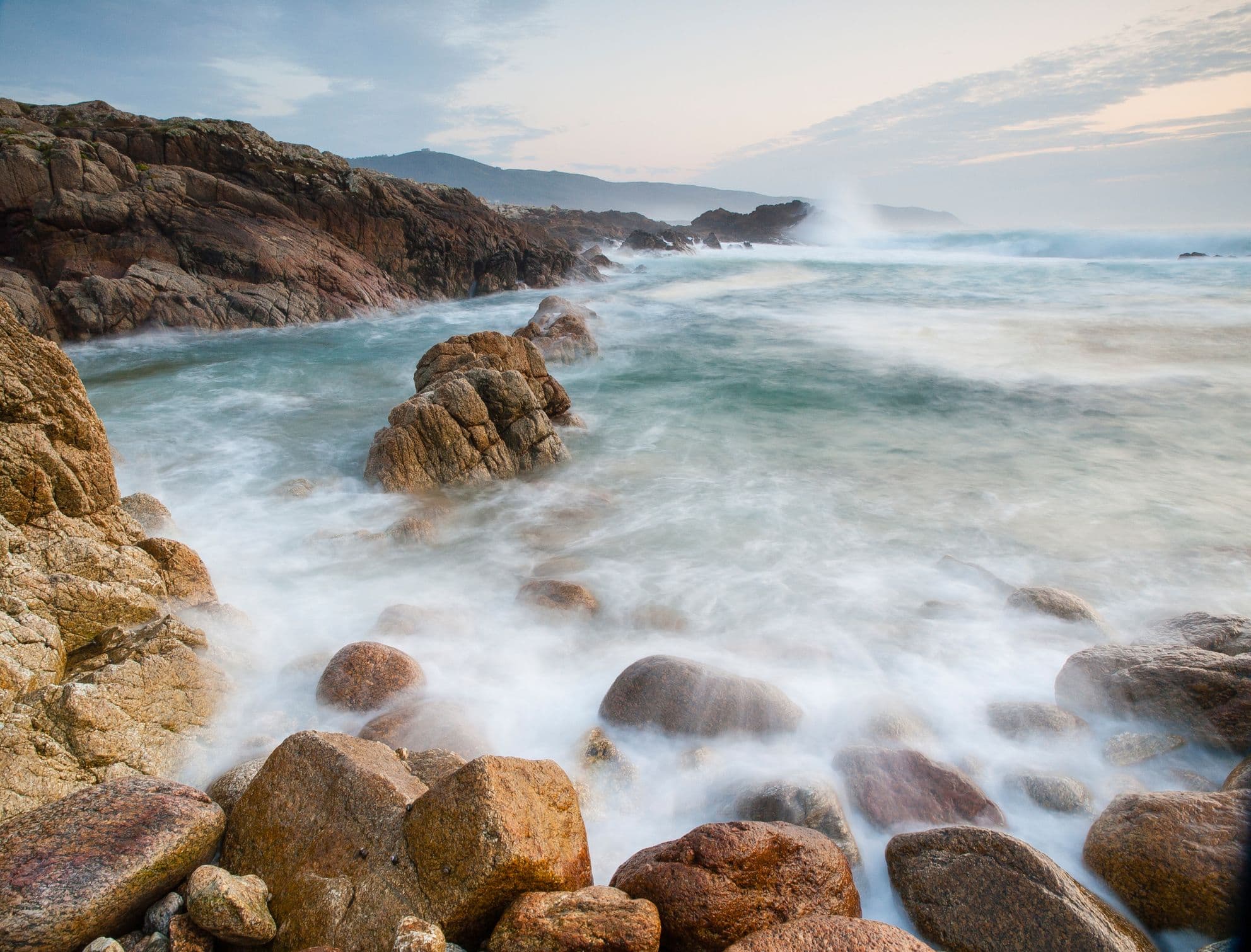 Golf von Artabro - Bucht im Nordwesten Galiziens, die von den Rías (eingebungten Küsten) von A Coruña, Betanzos, Ares und Ferrol gebildet wird