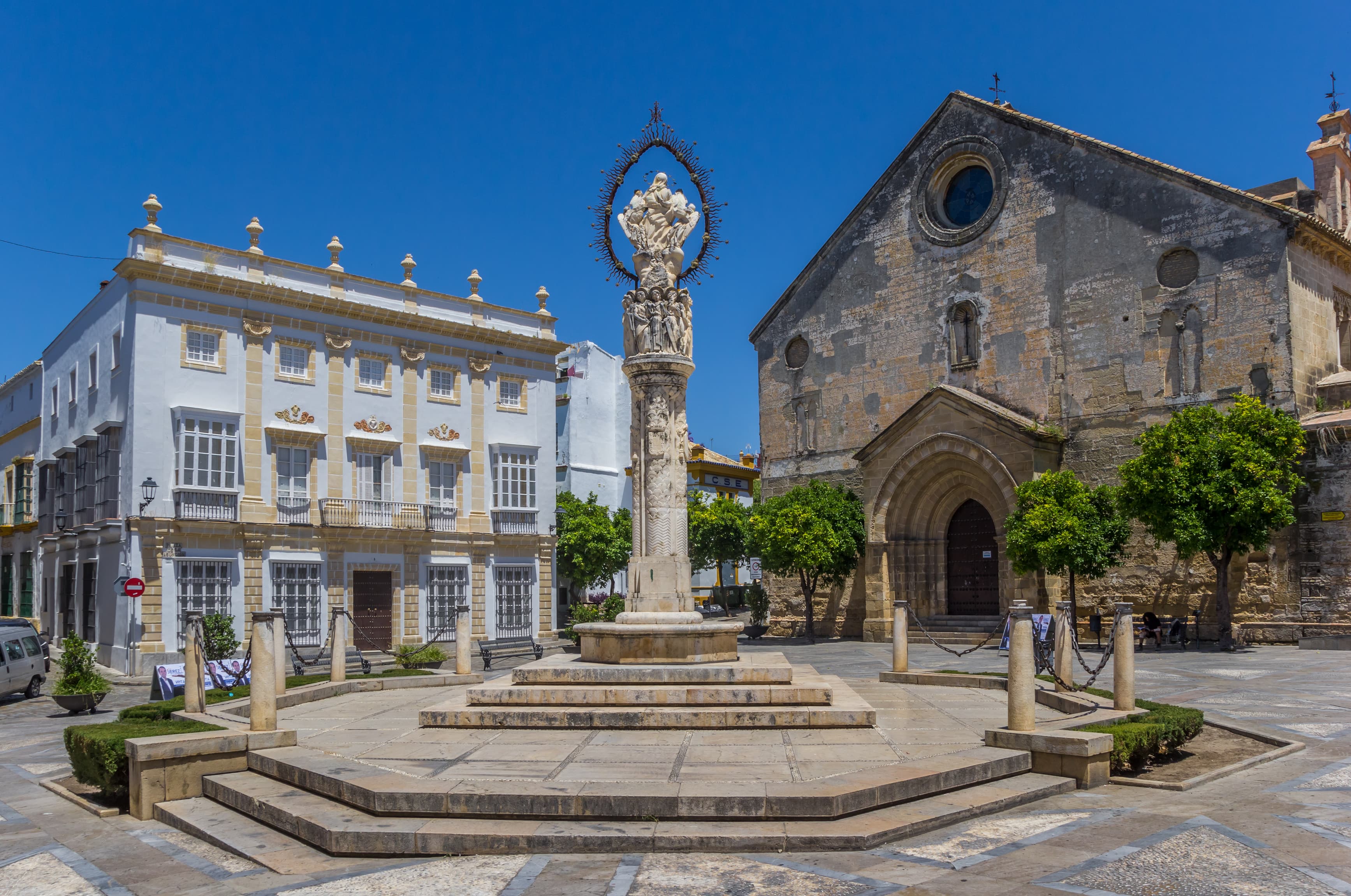 Der San Dionisio Platz in Jerez-de-la Frontera in Andalusien.