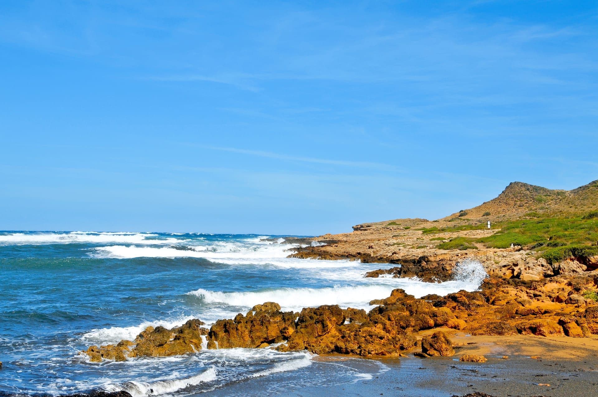 Binimela Strand auf Menorca