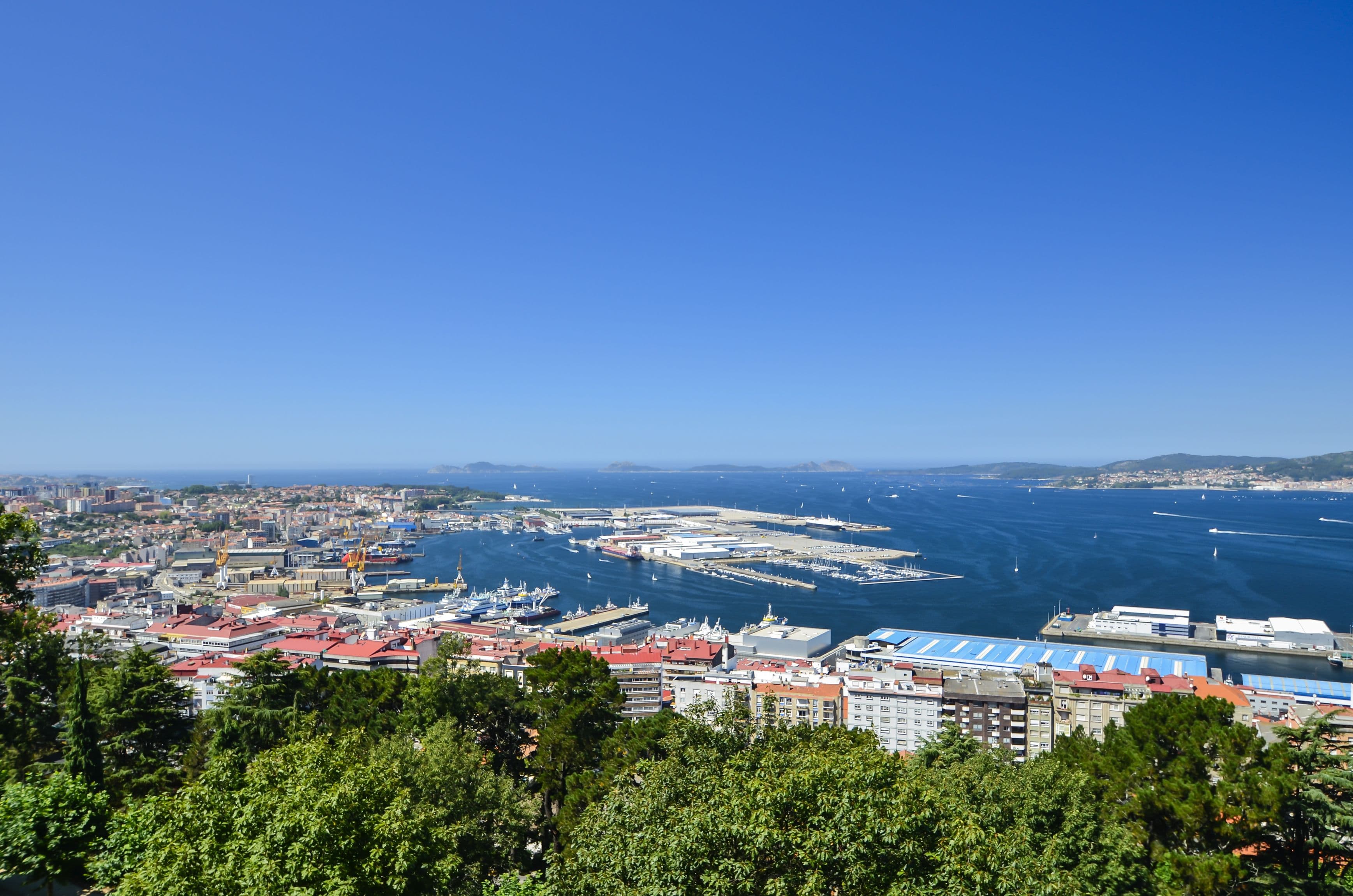 Vigo - Schöner Blick über die Stadt.
