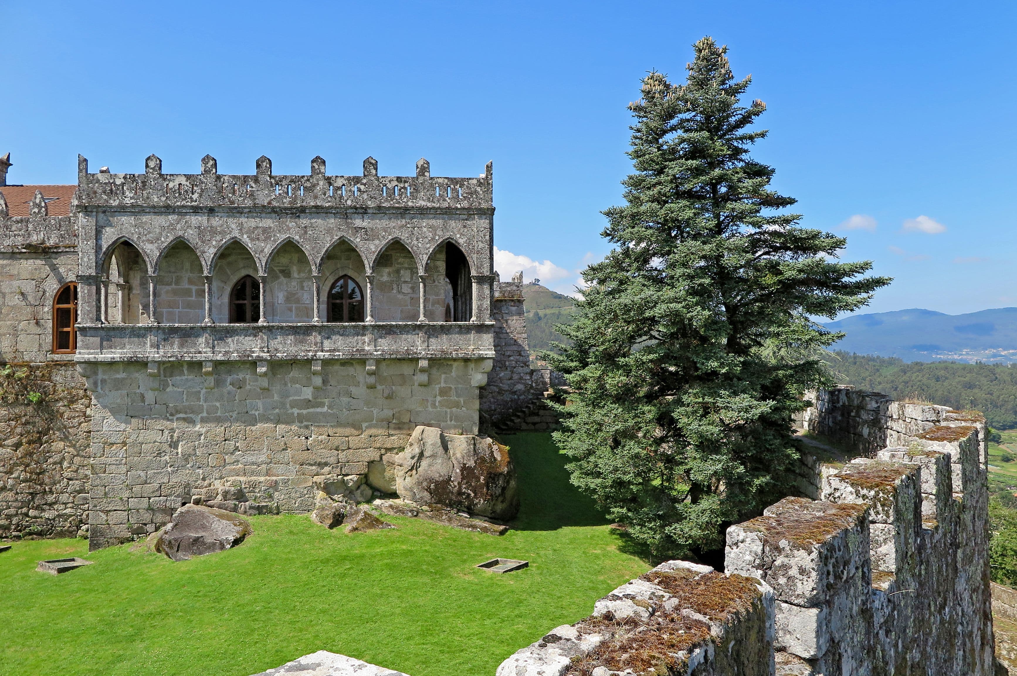 Soutomaior - Schloss in der Provinz Pontevedra in Galizien, Spanien.
