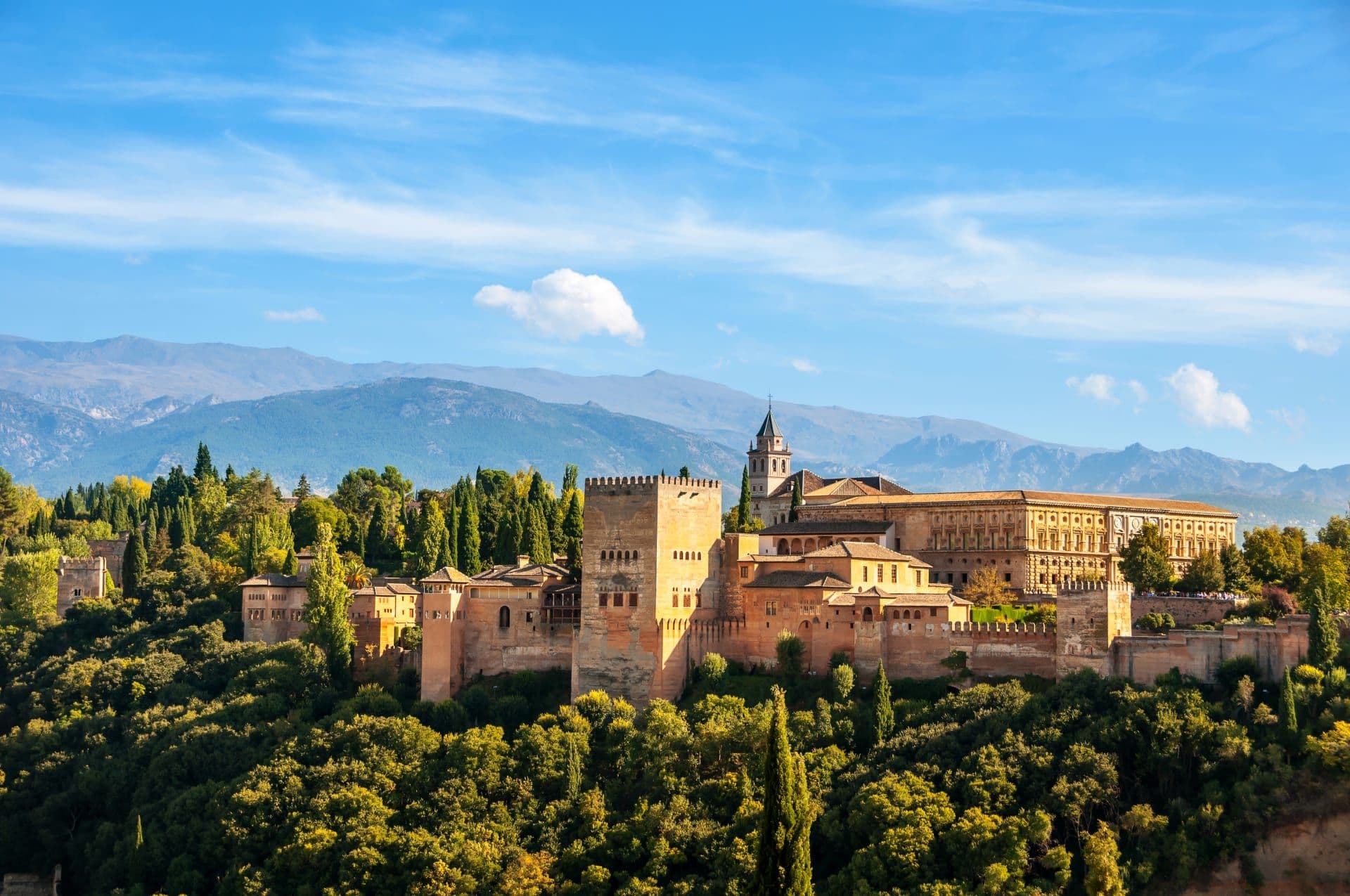 Alhambra in Grandada, Andalusien