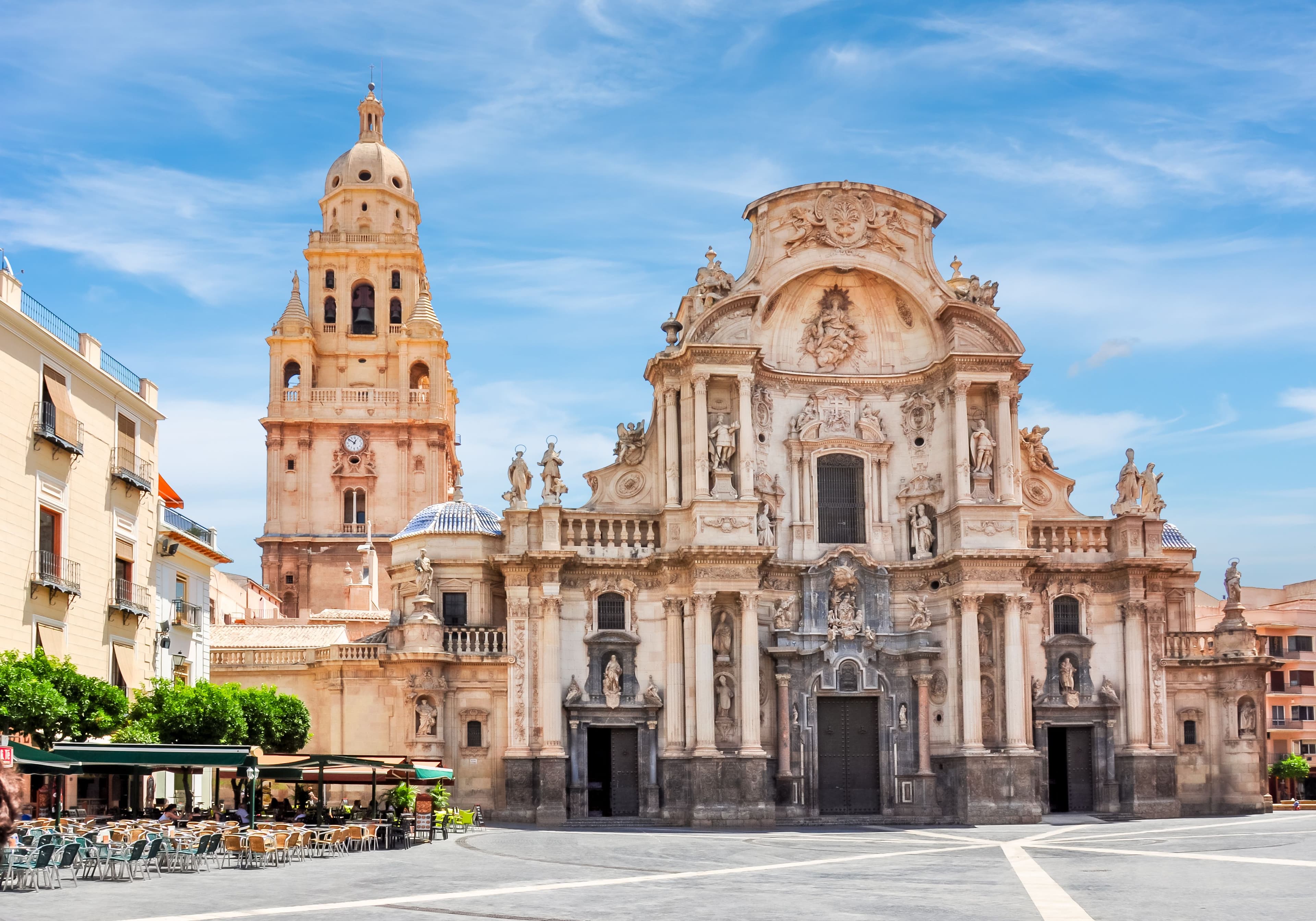 Murcia - Blick auf die Kathedrale von Murcia.