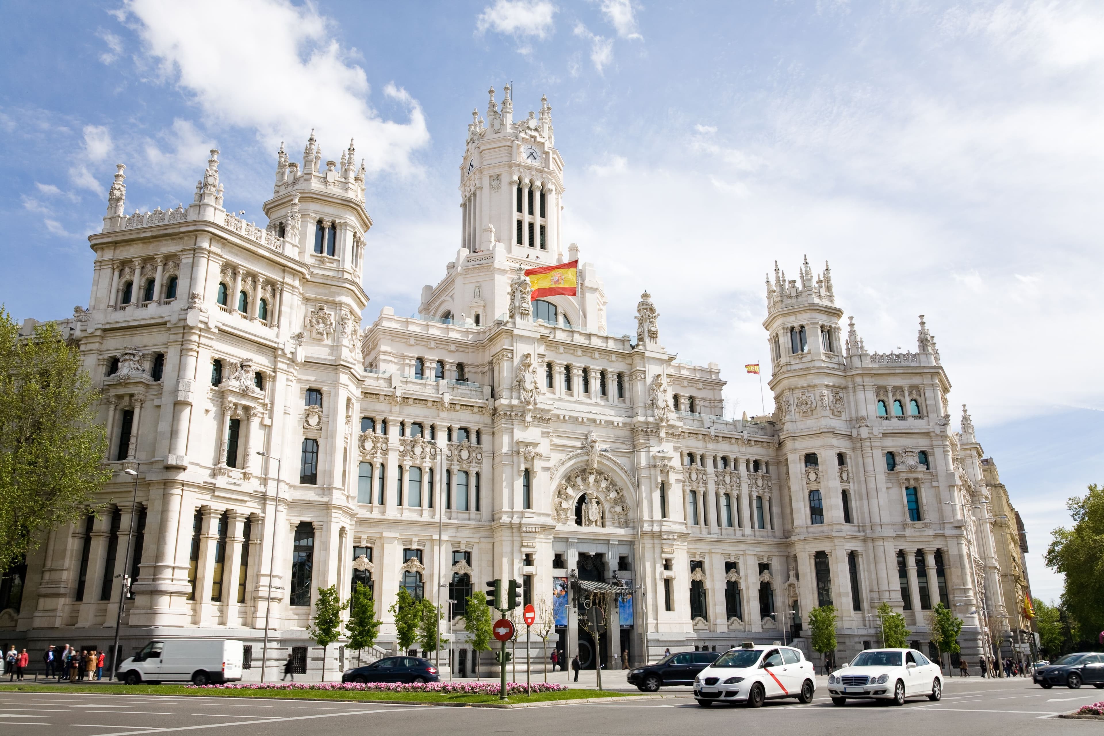 Madrid - Blick auf das Rathaus der Hauptstadt Madrid.