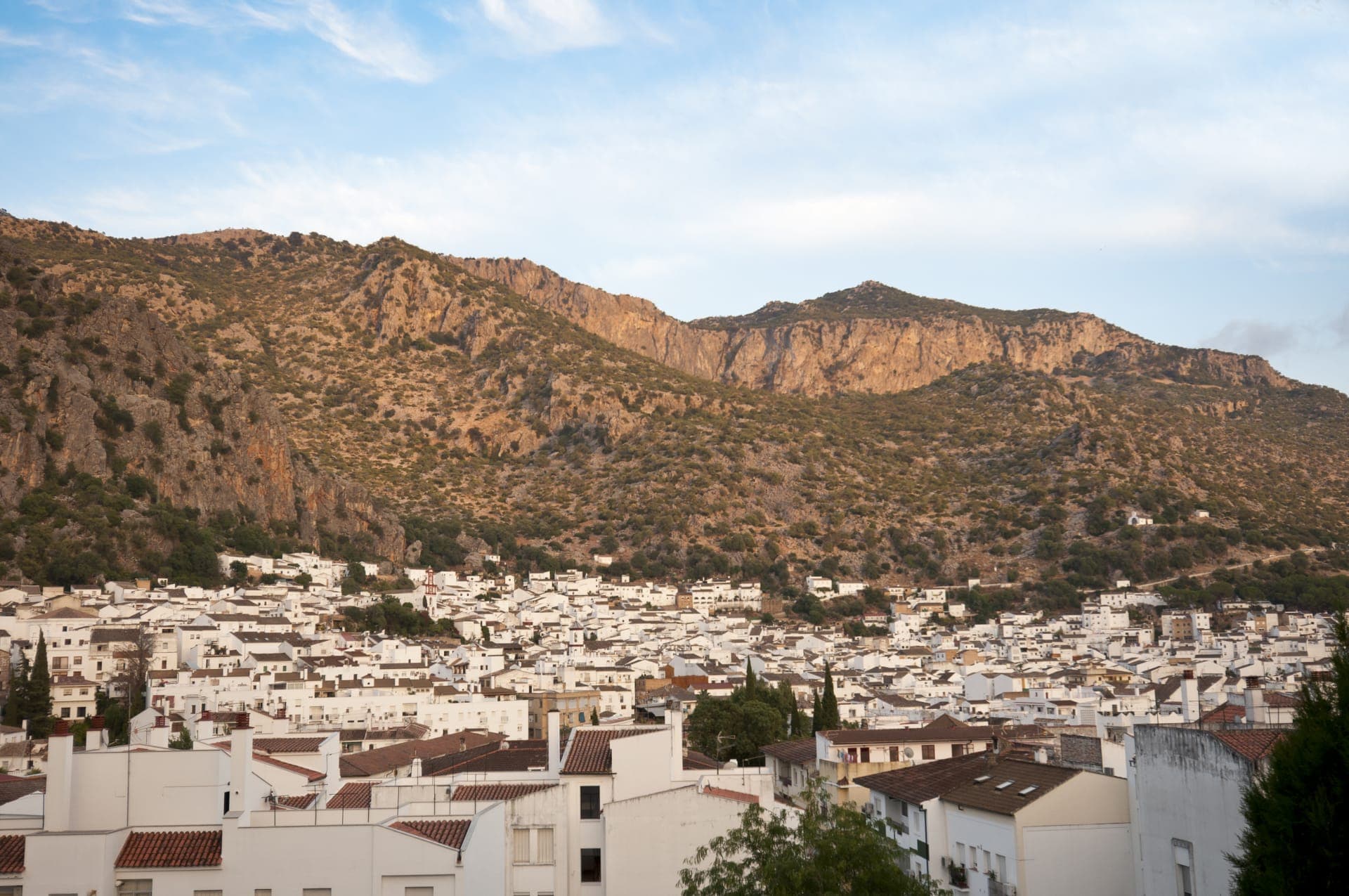 Die Stadt Ubrique in Andalusien