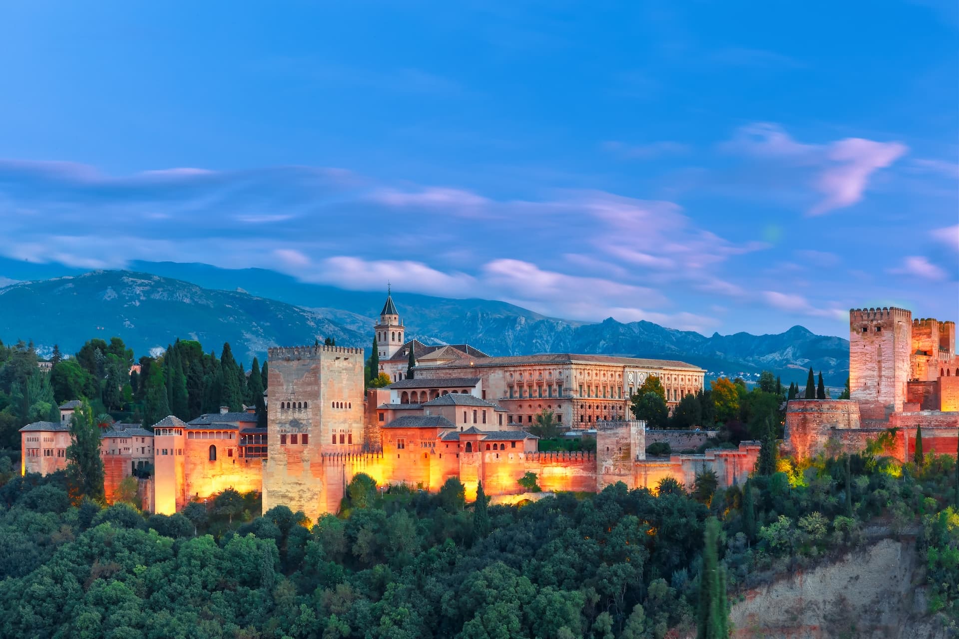 Alhambra in Grandada, Andalusien