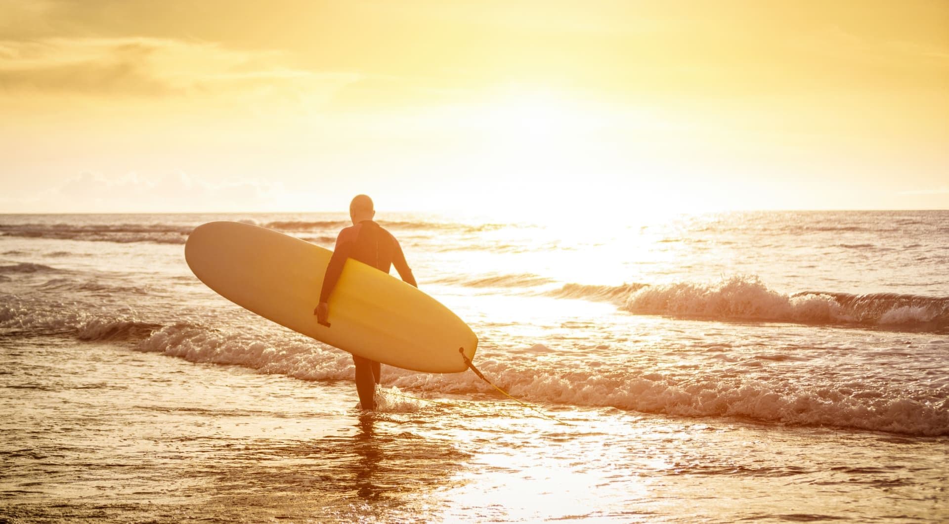 Surfer auf den Kanaren